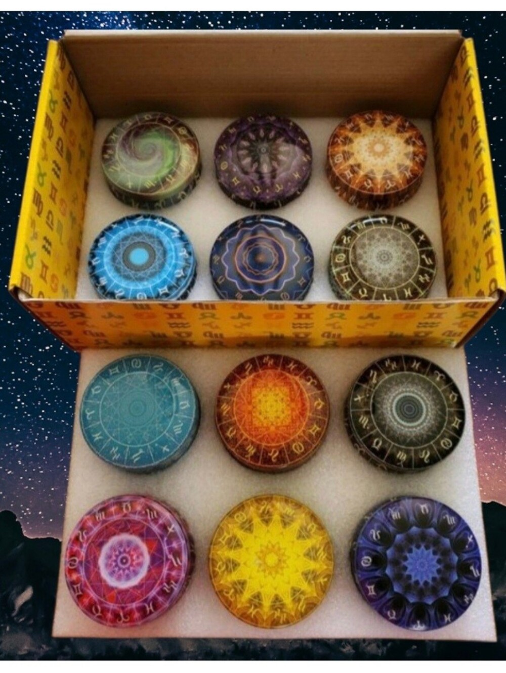12 Constellations Scented Candles Gift Set